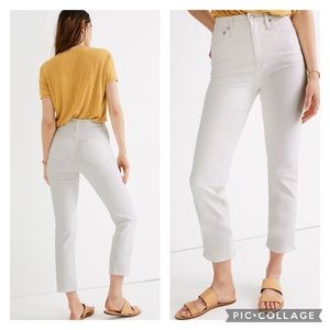 Madewell Classic Straight Jean Tile White 28 High Waist Rise